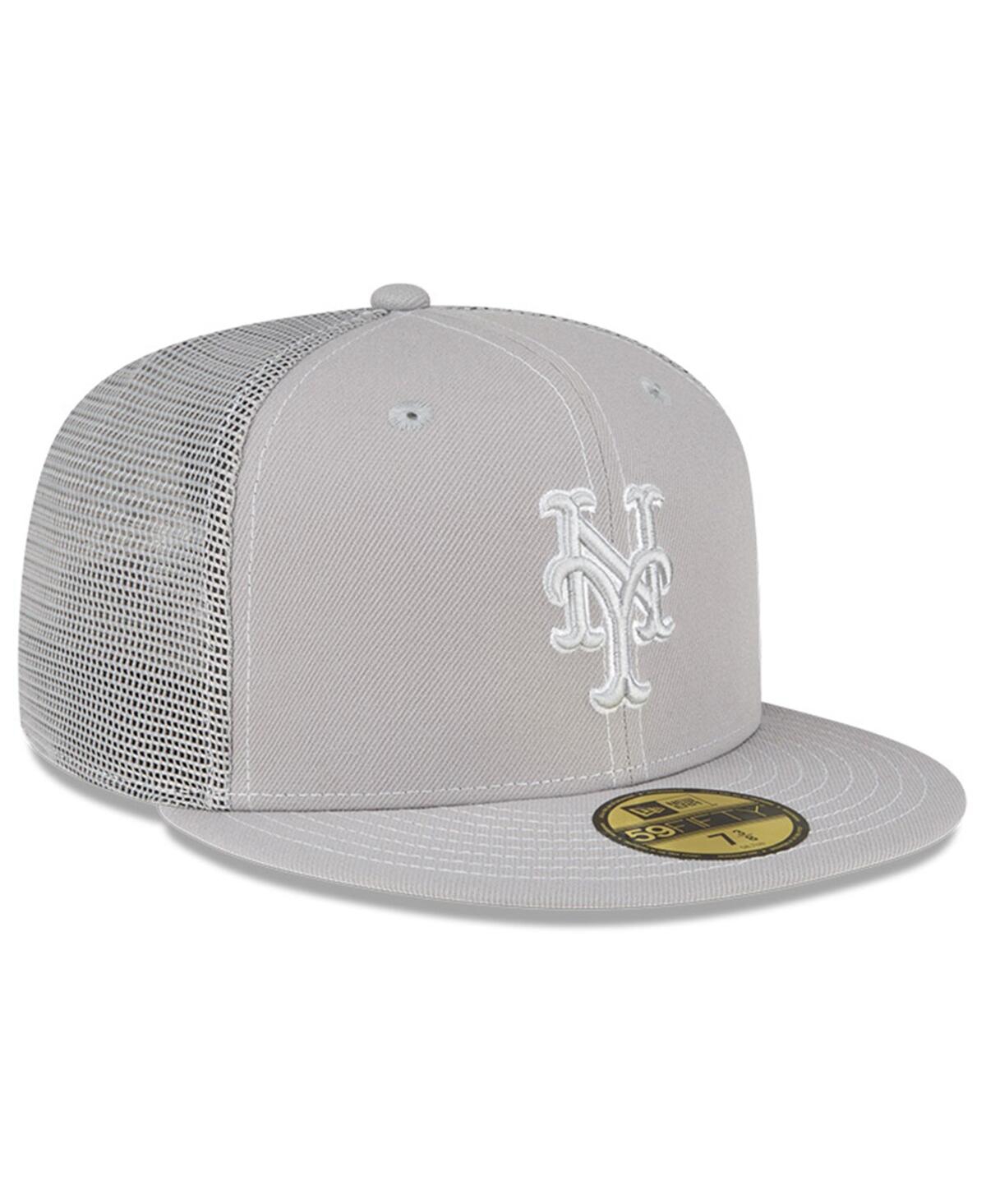 Men's New EraNew York Mets 2023 On-Field Batting Practice 59FIFTY Fitted Hat - Gray