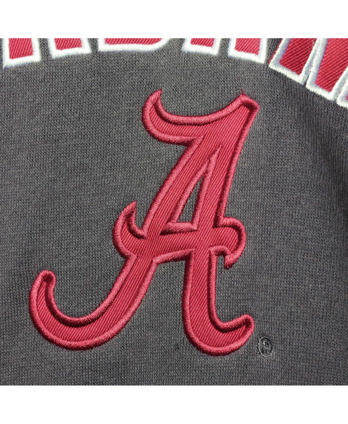 Colosseum Charcoal Alabama Crimson Tide Loud And Proud Pullover Hoodie In Charcoal