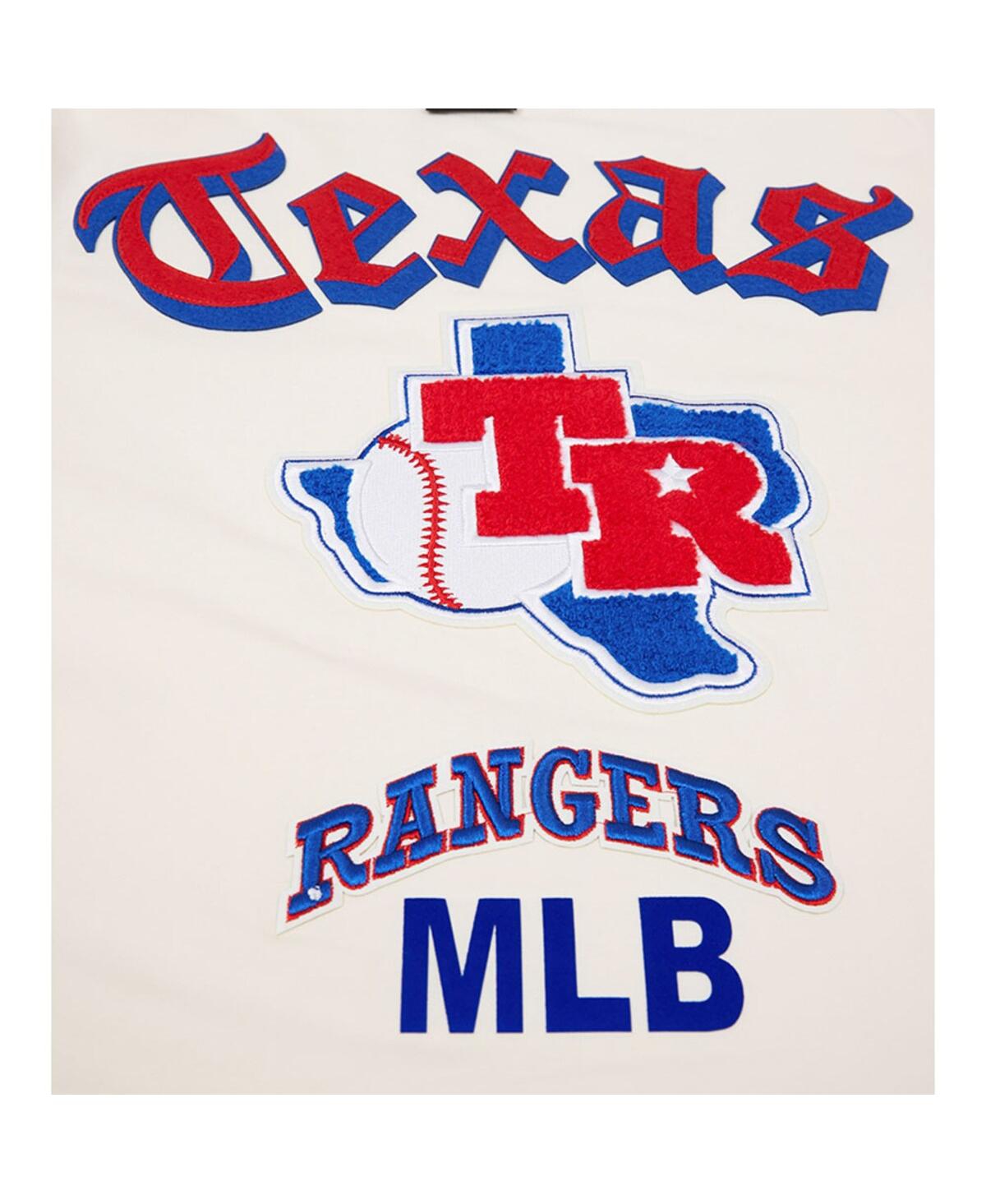 Shop Pro Standard Men's  Cream Texas Rangers Cooperstown Collection Old English T-shirt
