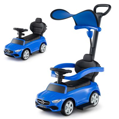 3 in 1 Ride on Push Car Mercedes Benz Toddler Stroller Sliding Car