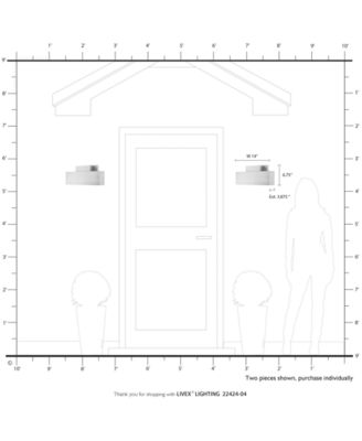 Lynx 2 Light Outdoor ADA Wall Sconce