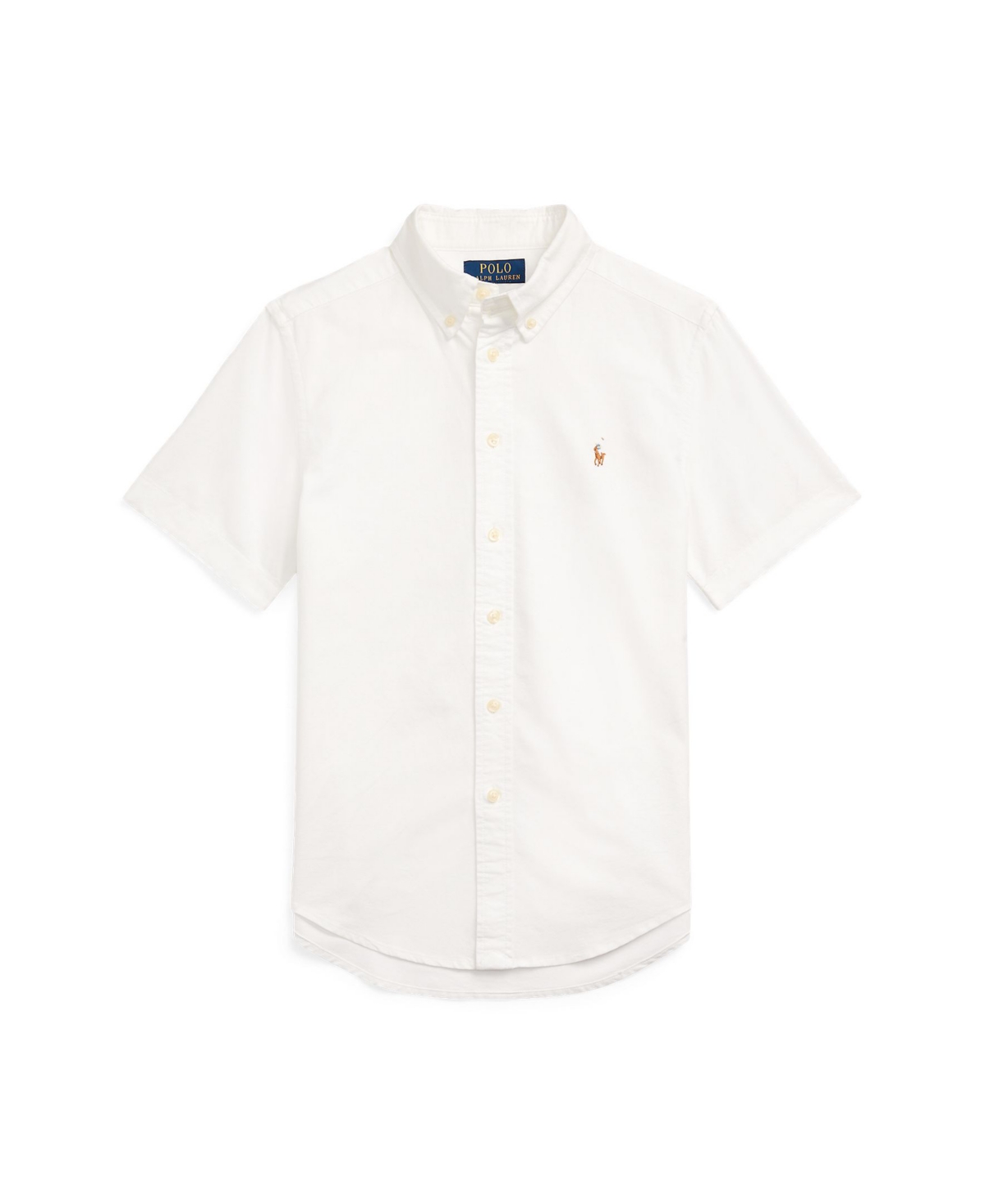 Polo Ralph Lauren Kids' Big Boys Cotton Oxford Short-sleeve Shirt In White