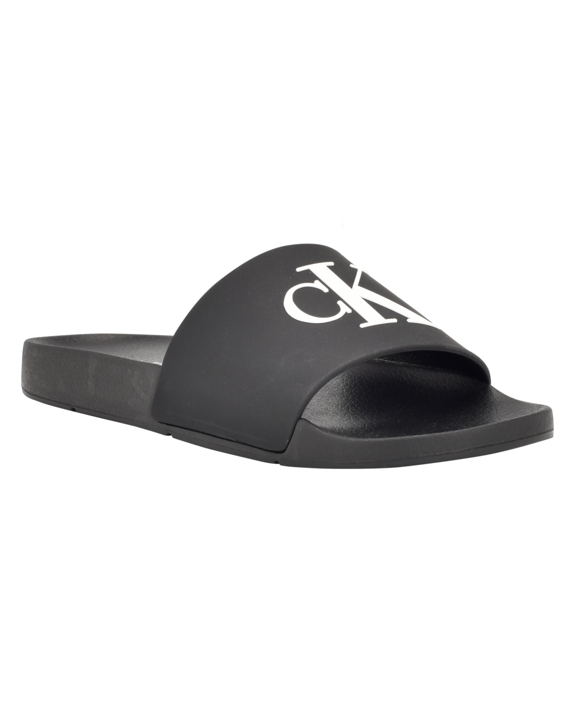 Calvin Klein Women's Arin Pool Slide Footbed Sandals In Black
