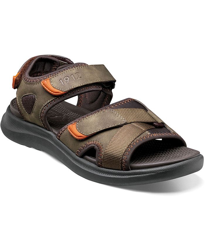 Macy's men's leather deals sandals