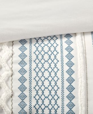 Imani Textured Cotton Chenille Printed 3-Pc. Comforter Set, King/Cal King