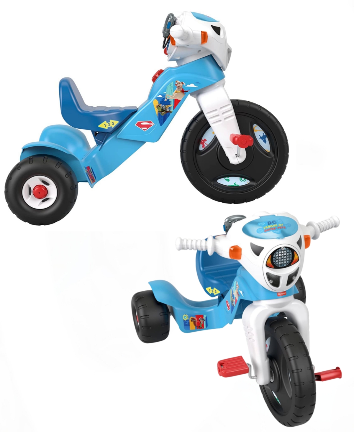Shop Fisher Price Power Wheels Dc League Ride-on 3 Wheeler Trike Bike For Toddlers In Multi