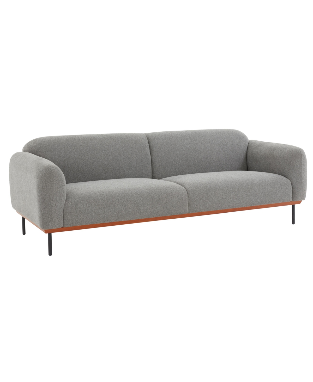 Safavieh Kaycee 90" Linen Sofa In Gray