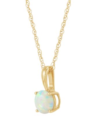 Birthstone Pendant in 14k Gold or 14k White Gold