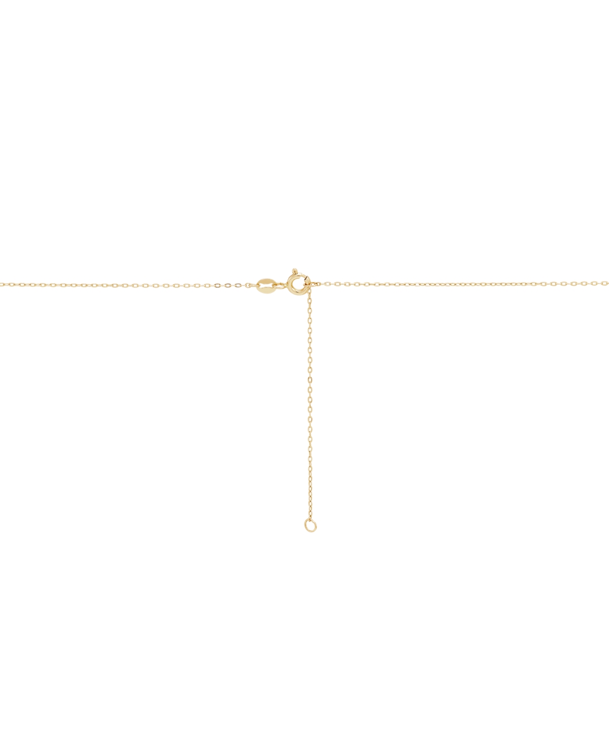 ItalianButterfly Dangle Collar Necklace in 10k Gold, 16