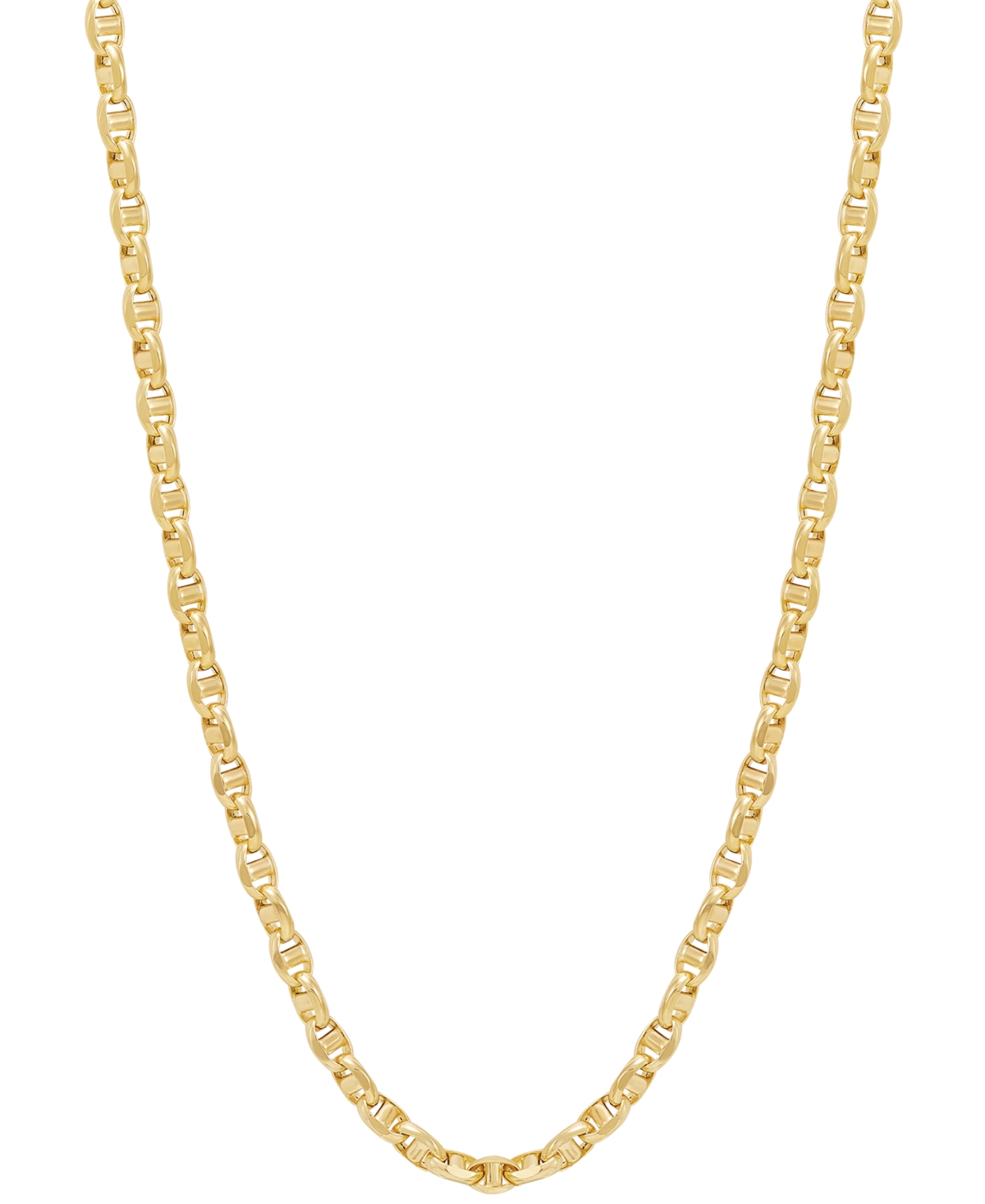 Italian Gold Mariner Link 20" Chain Necklace In 10k Gold
