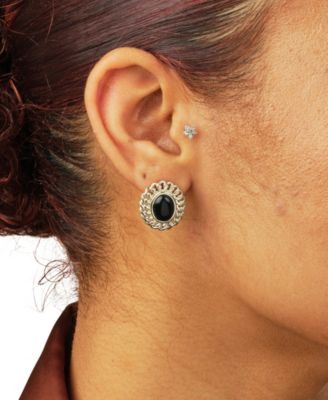 Onyx Stone Ainsley Stud Earrings