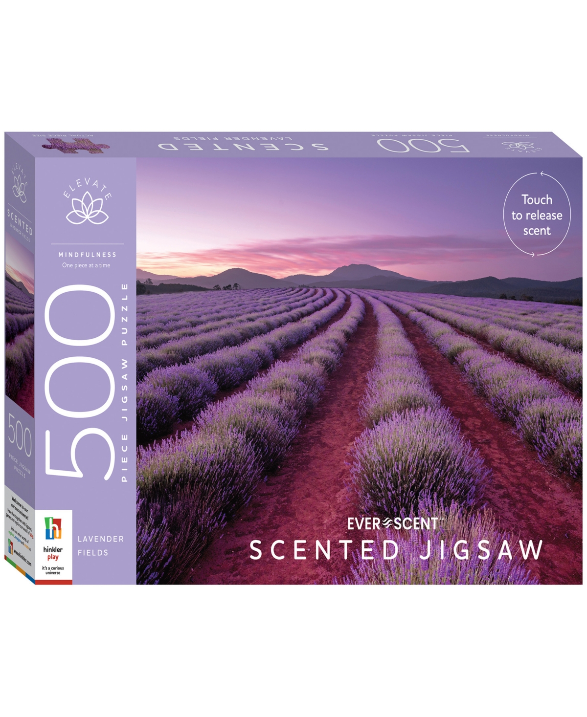 Elevate 500 Piece Scented Jigsaw Puzzle Lavender Fields Jigsaws For Adults Deluxe Jigsaw Puzzles 24 X 18 Int In Multi
