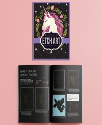 Kaleidoscope Ultimate Etch Art Kit Mythical Creatures Fantasy Etch Art Panels With Unicorns And Dragons Mess-Free Arts And Craft Kits For Adults