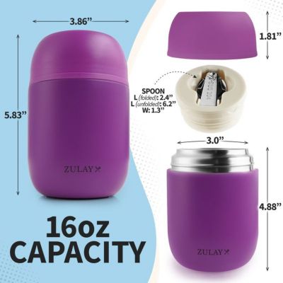 Vacuum Insulated Stainless Steel Food Jar 16oz