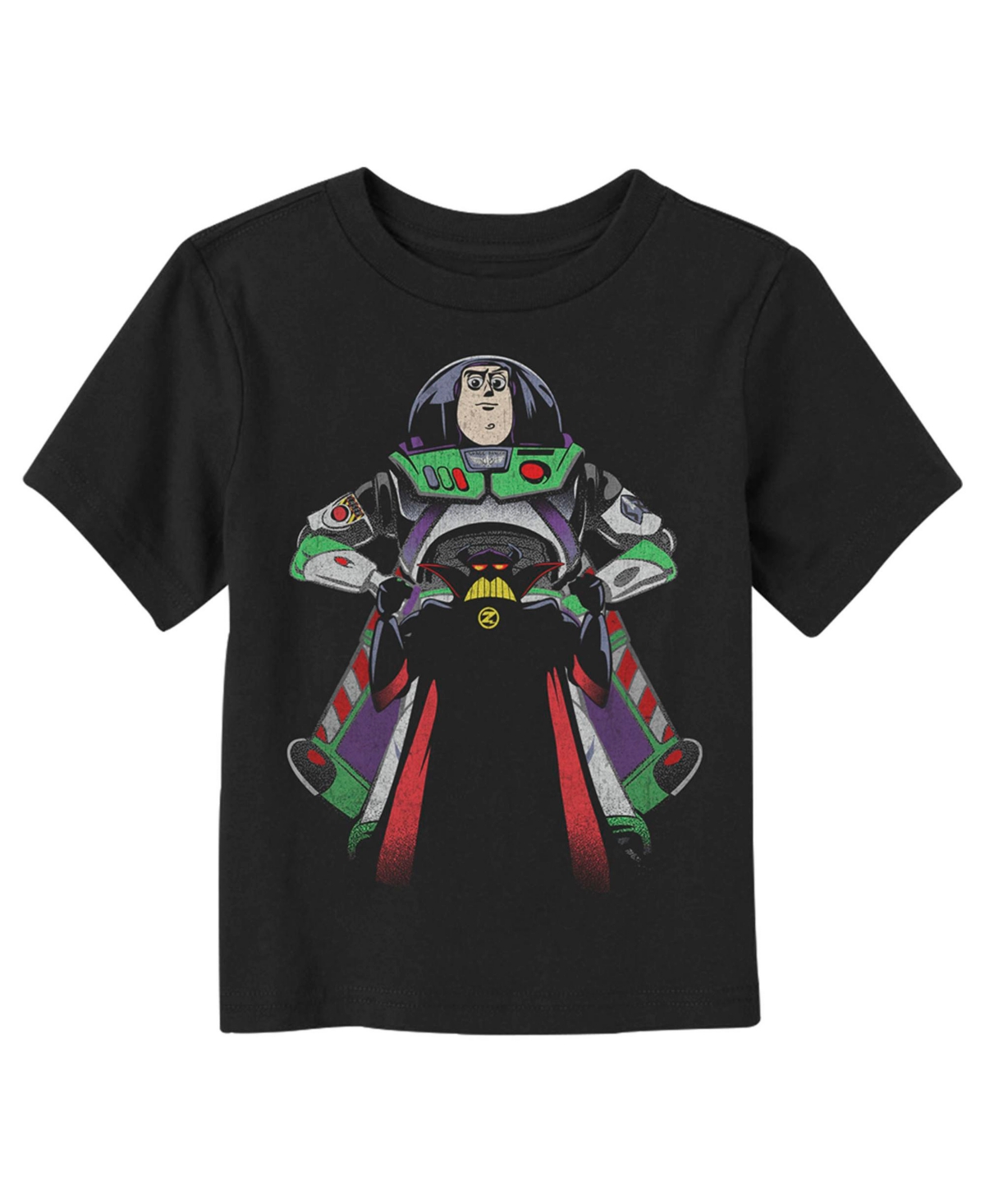 Disney Pixar Toddler's Toy Story Buzz Lightyear Over Zurg Unisex T-shirt In Black