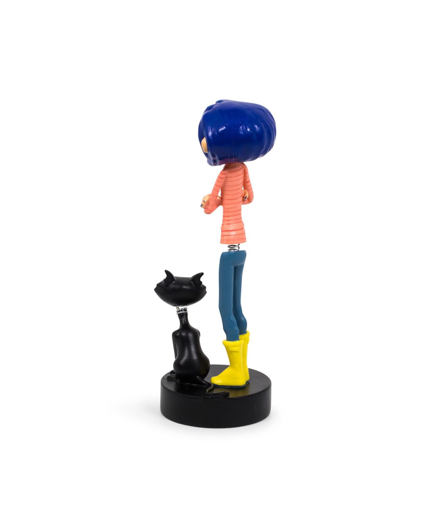 Детские фигурки Surreal Entertainment Coraline With Cat 6.5" Bobblehead, 14 Years & Up, цвет: Синий — фото 2
