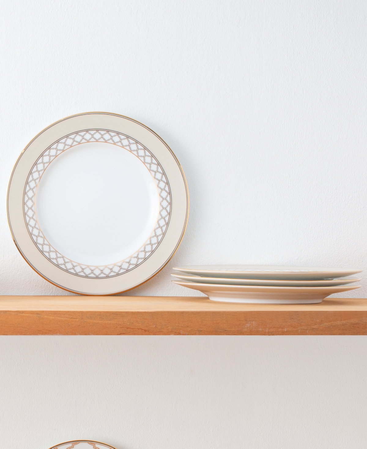 Noritake Eternal Palace Gold Set of 4 Salad Plates, 8-1/4