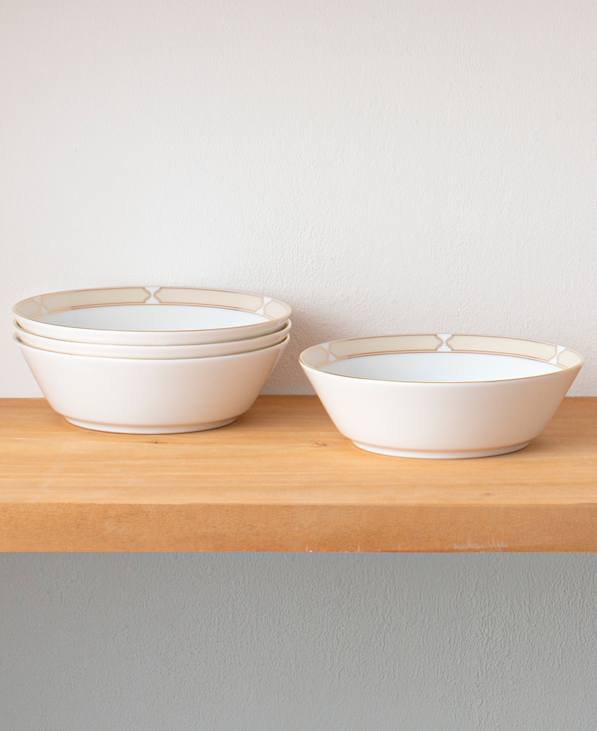 Noritake Eternal Palace Gold Set of 4 Soups, 7