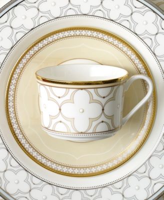 Trefolio Gold Set of 4 Saucers, 6"