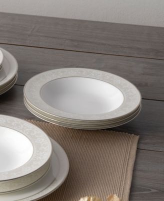 Montvale Platinum Set of 4 Soup Bowls, 8.25", 10 oz.