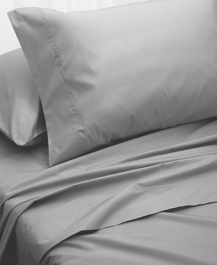 AQ Textiles Percale Solid 4Pc. Sheet Set, Queen Macy's