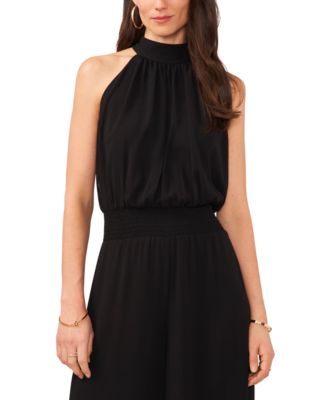 Women's Halter Tie-Back Wide-Leg Jumpsuit