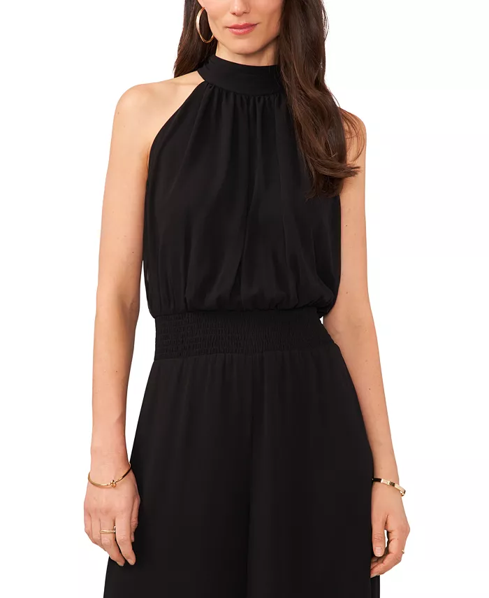 Women's Halter Tie-Back Wide-Leg Jumpsuit - thumbnail 2