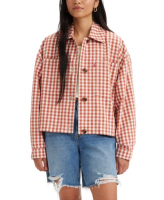 Levi's - Women's Cara Cotton Gingham Shirt Jacket