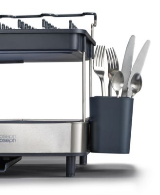 Excel Steel 2-Tier Stainless-Steel Dish Rack