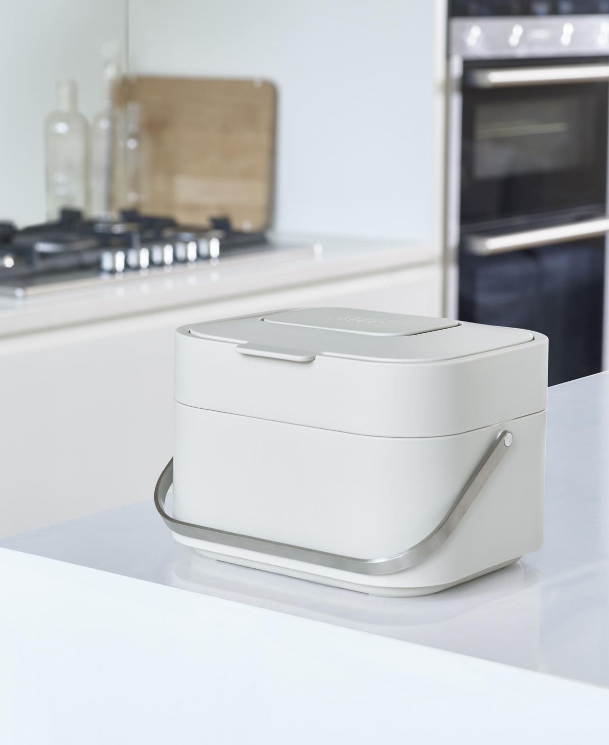 Joseph Joseph Stack 4 Food Waste Caddy With Odor Filter In Stone