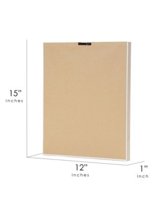 Peony Sketch Printed Glass Wall Art, 12" x 15"