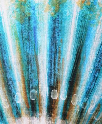 Coastal Beach Seashells Starfish 4 Piece Canvas Art Set, 20" x 20"