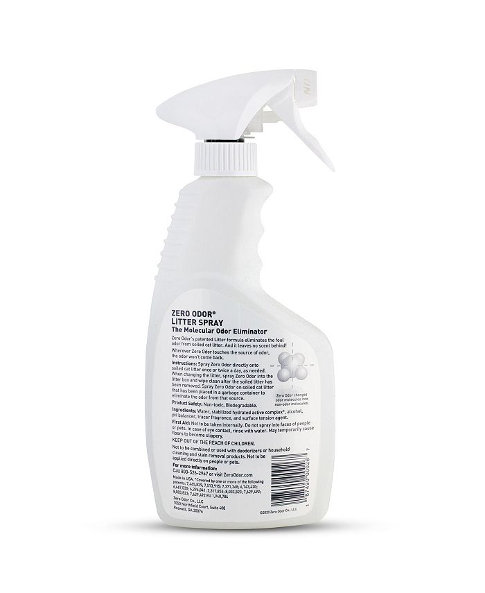Zero Odor Cat 16oz Litter Spray Odor Eliminator Macy's
