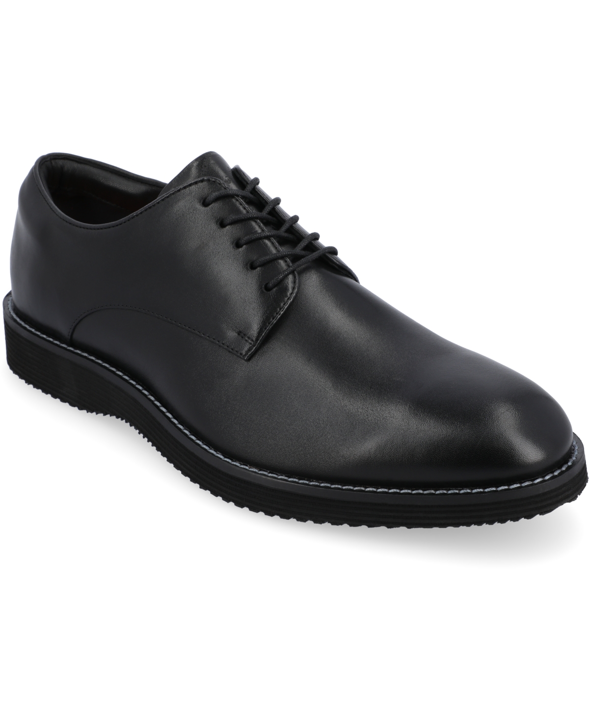 Thomas & Vine Men's Latimer Plain Toe Derby Dress Shoes In Black