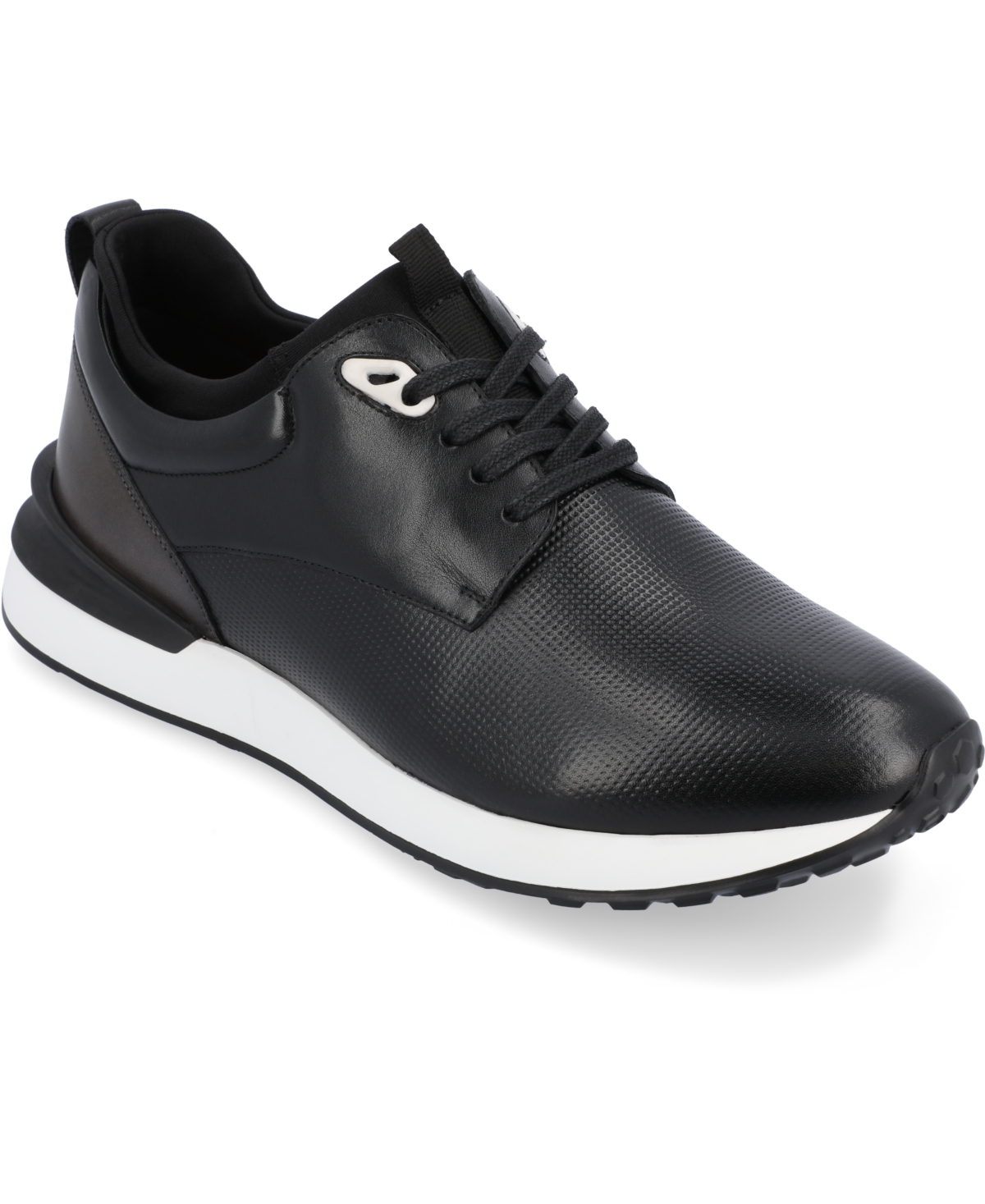 Shop Thomas & Vine Men's Zach Casual Leather Sneakers In Black