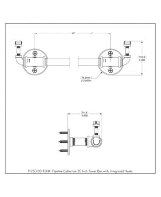 thumbnail image 2 of Allied Brass Pipeline 30 Inch Towel Bar - Industrial Pink Powder Coated Bathroom Accessory 2 of 12