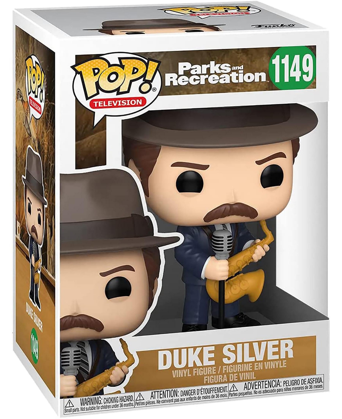 Parks and Recreation Funko Pop Vinyl Figure | Duke Silver