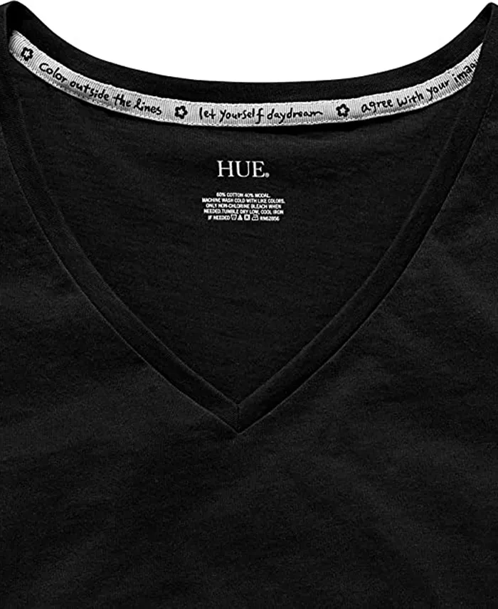 Women's Sleepwell Solid S/S V-Neck T-Shirt with Temperature Regulating Technology - thumbnail 4