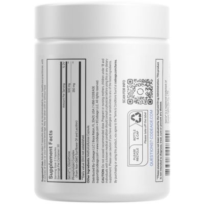 Liposomal Glutathione Supplement - Pure Reduced Setria L-Glutathione, Liposomal Delivery, Encapsulated Glutathione Powder Pills 60 Capsules