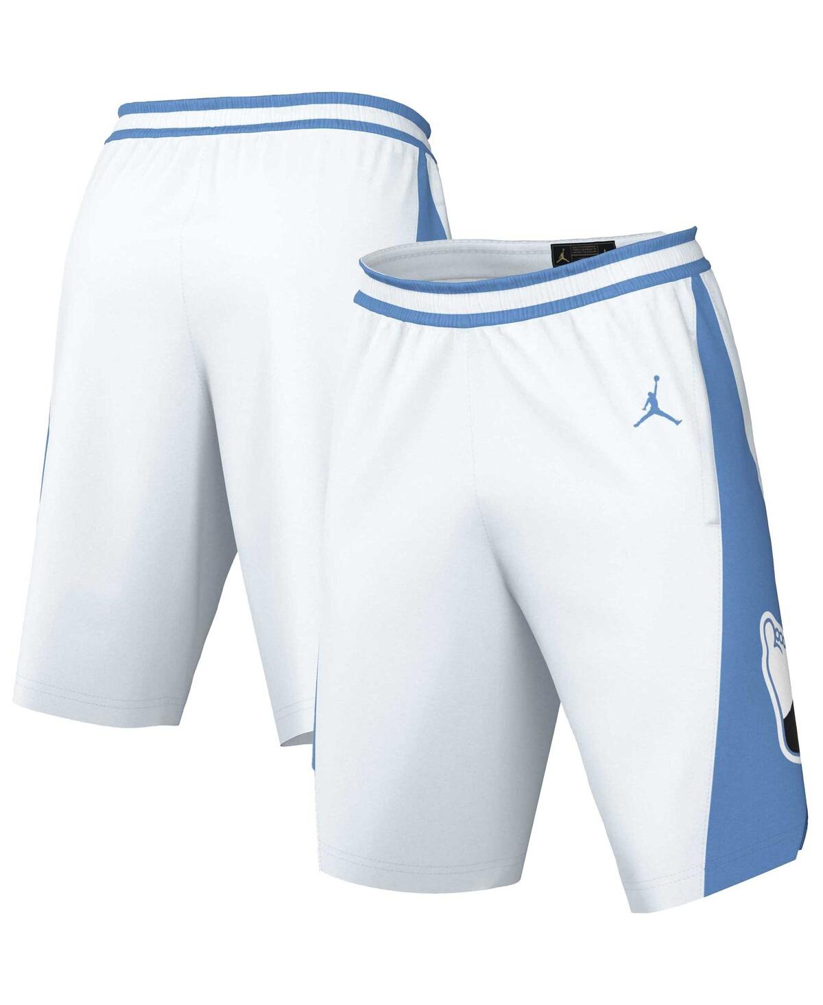 Men's Jordan White, Carolina Blue North Carolina Tar Heels Limited Retro Performance Shorts - White, Carolina Blue