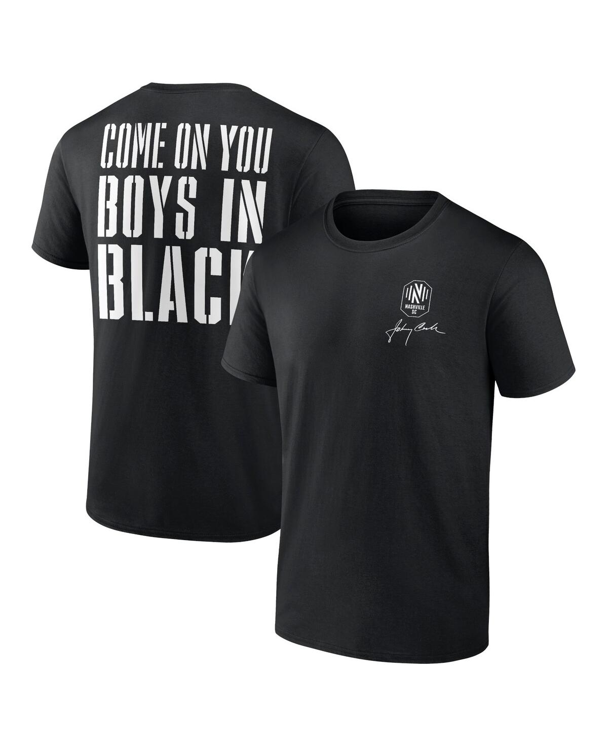 Men's FanaticsNashville Sc Johnny Cash Come On T-shirt - Black