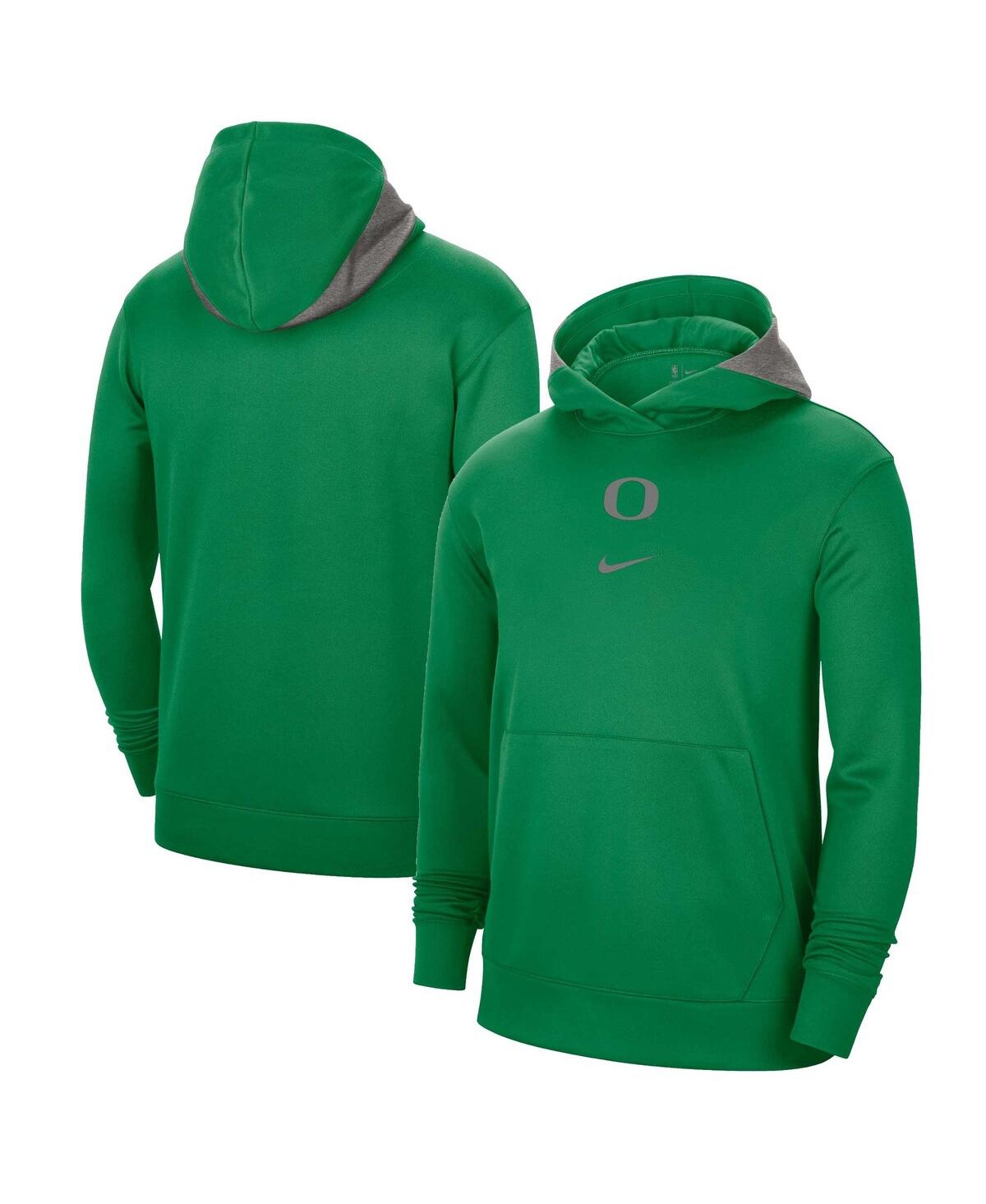Shop Nike Men's  Green Oregon Ducks Team Basketball Spotlight Performance Pullover Hoodie