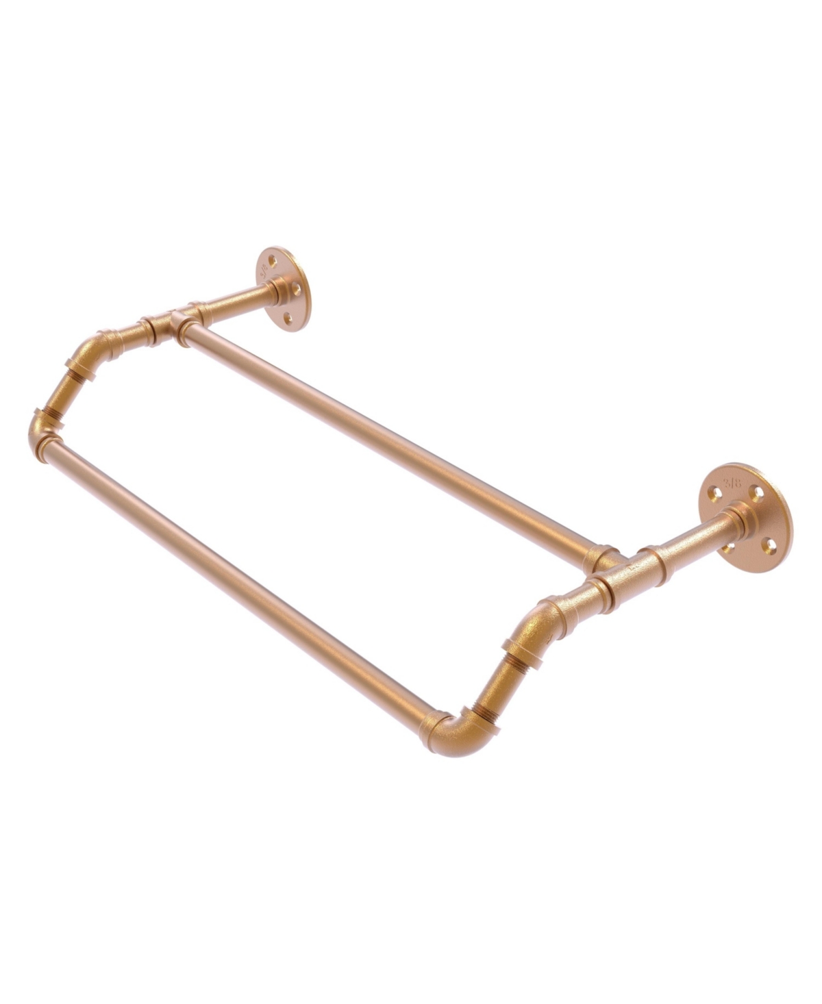 Allied Brass Pipeline Collection 30 Inch Double Towel Bar In Brushed Bronze