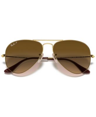 Unisex Polarized Aviator Classic Sunglasses, RB3025