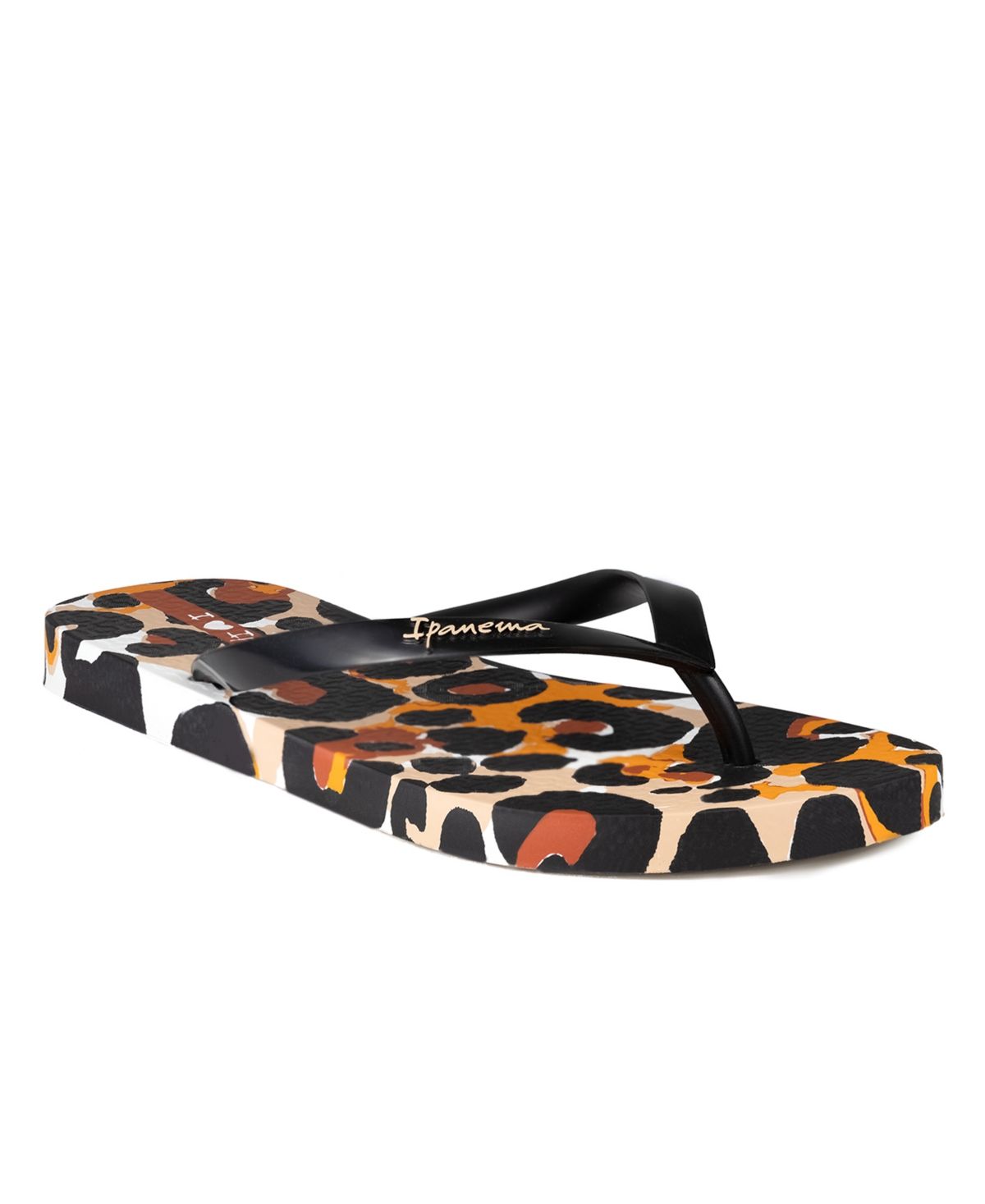 Ipanema Women's Animale Print Ii Flip-flop Sandals Women's Shoes In White/black/orange