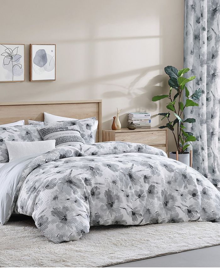 DKNY Modern Bloom 3 Piece Comforter Set, Queen Macy's