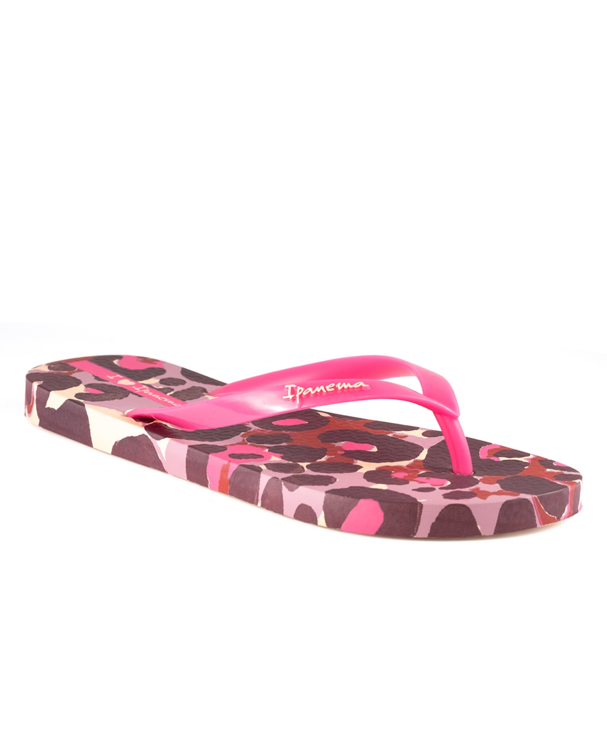Ipanema Women's Animale Print Ii Flip-flop Sandals Women's Shoes In Beige/pink