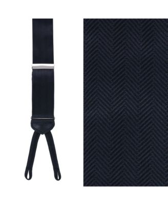 Men's Classic Herringbone Formal End Silk Suspenders