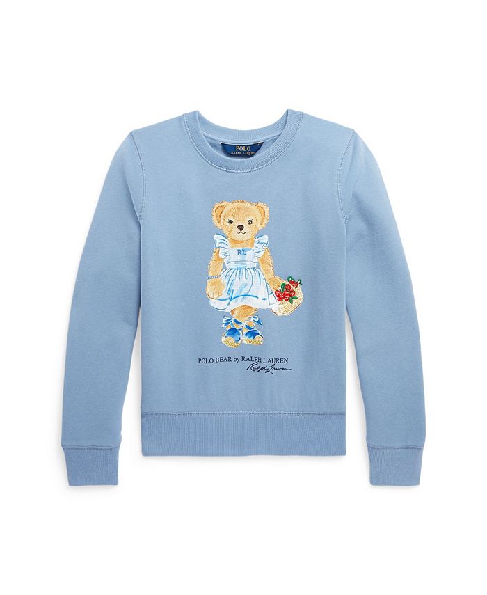 Polo Ralph Lauren Big Girls Polo Bear Fleece Long Sleeves