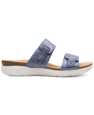 Clarks April Dusk Slide: Sandali Da Donna Con Chiusura A Slitta, Tecnologia Cushion Soft Per Un Comfort Imbattibile, Perfetti Per L'estate